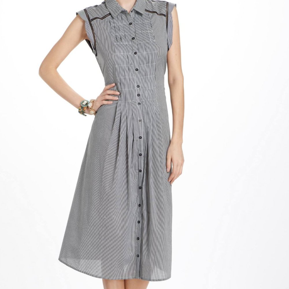 Anthropologie Aubrie Midi Shirtdress Size Small